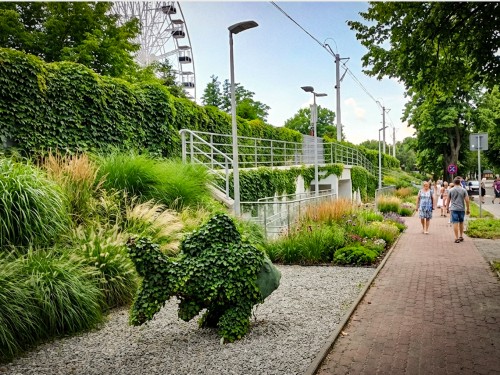 Plan na park linearny przy torach kolejowych w Giżycku
