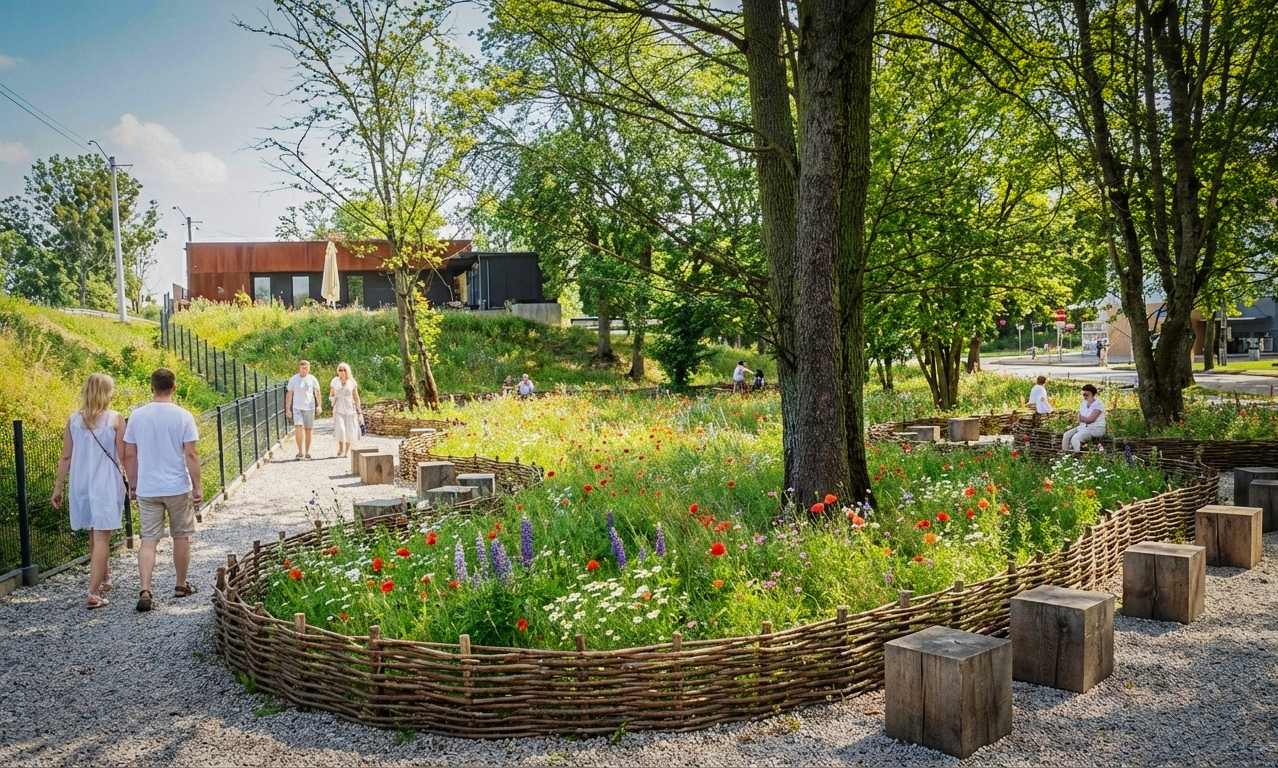 Park linearny w Giżycku_koncepcja